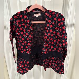 Du Pareil Au Même Apple Print Shirt and Pants Set for girls - size: 5 years